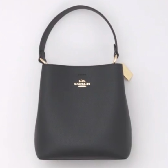 NWT Coach Small Town Bucket Bag Black/Oxblood Gold Hardware Still in Packaging - Picture 13 of 15